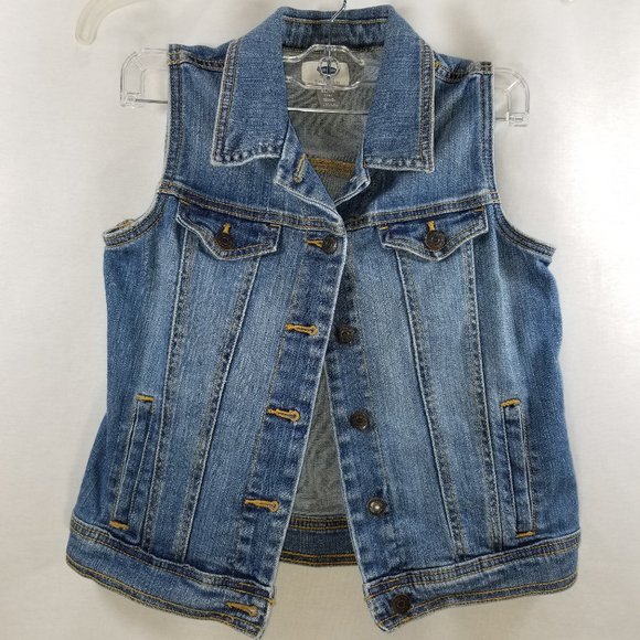 Old Navy Other - OLD NAVY Blue Vest Girl's Size 14 XL Denim Jean